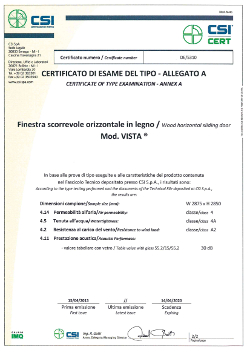 Vista SL certification